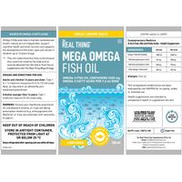 The Real Thing Mega Omega Fish Oil Liquid - Lemon